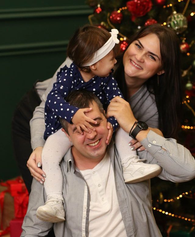 Happy Texas family protected by short-term health insurance during holidays